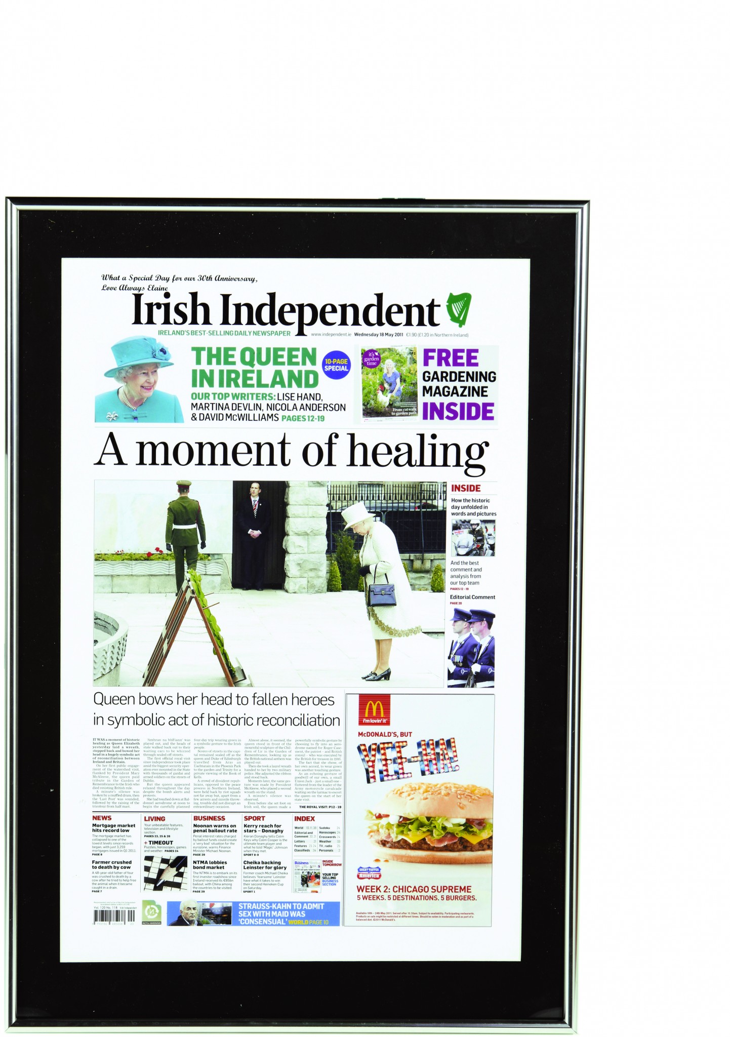 Framed Page - Half Size
